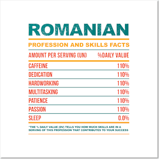 Romanian Nutritional Values Posters and Art